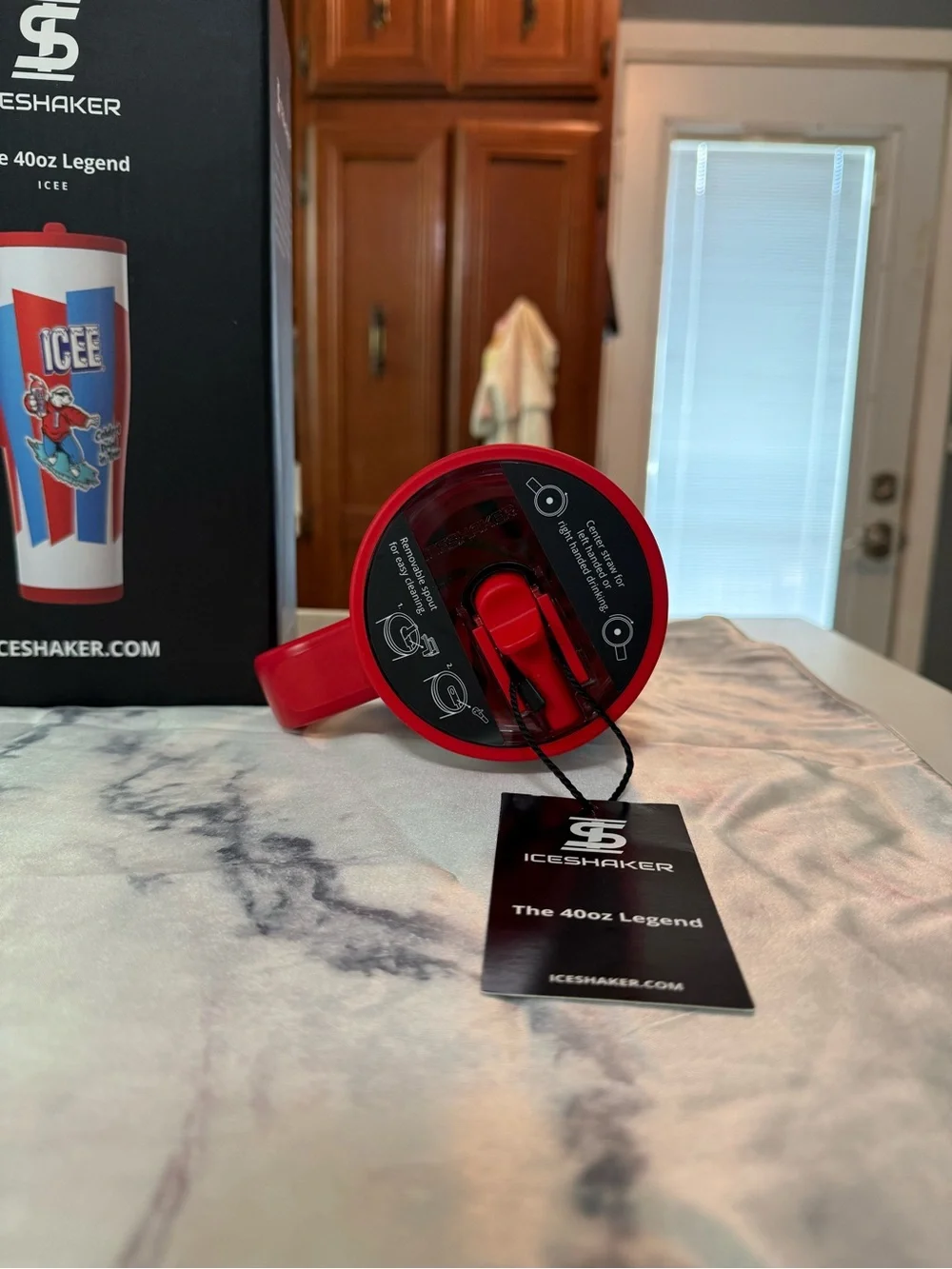 ICEE Red & Blue 40oz Travel Mug by ICEE - Insulated Handle Tumbler